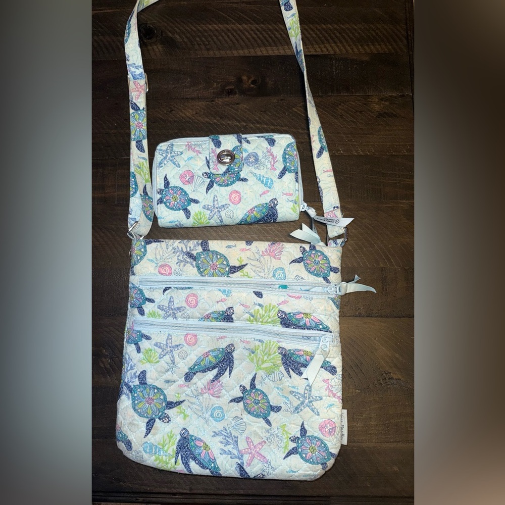 Vera Bradley Turtle Dream purse and Wallet